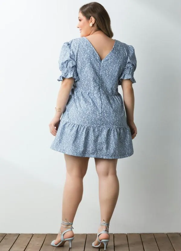 Quintess - Vestido Mini Floral com Recortes 2