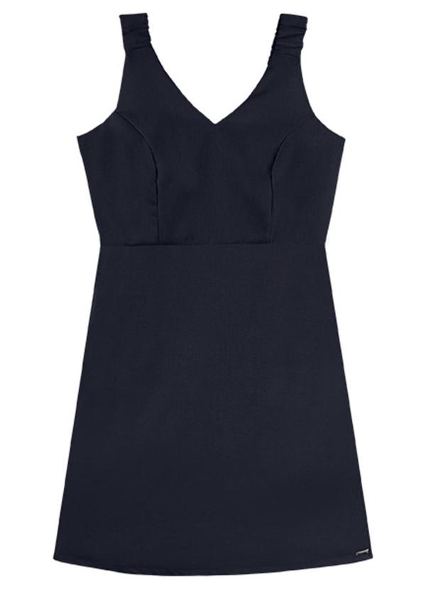 Outlet - Vestido Minimalist Charm Adulto Feminino Azul