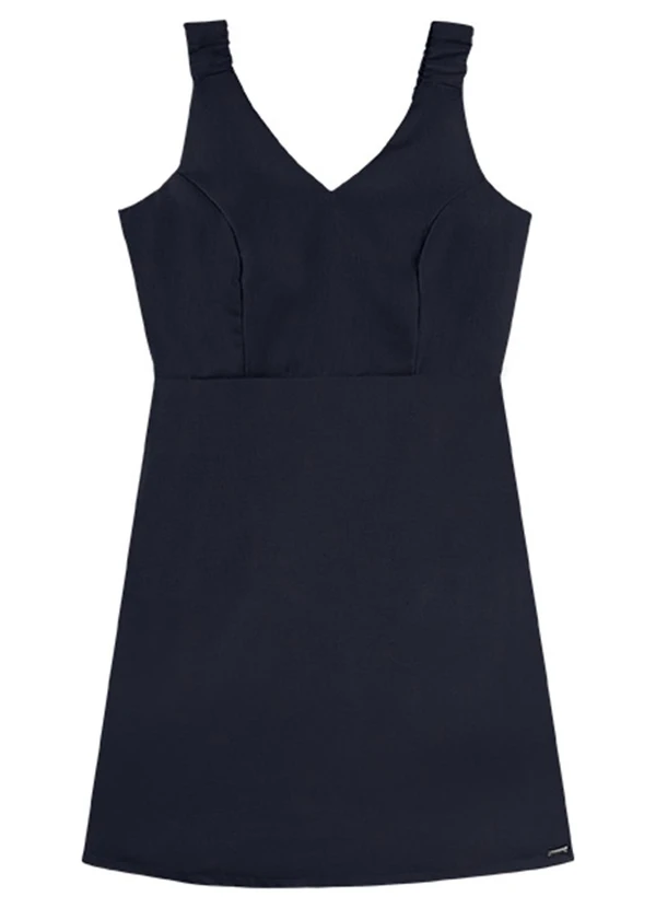 Outlet - Vestido Minimalist Charm Adulto Feminino Azul