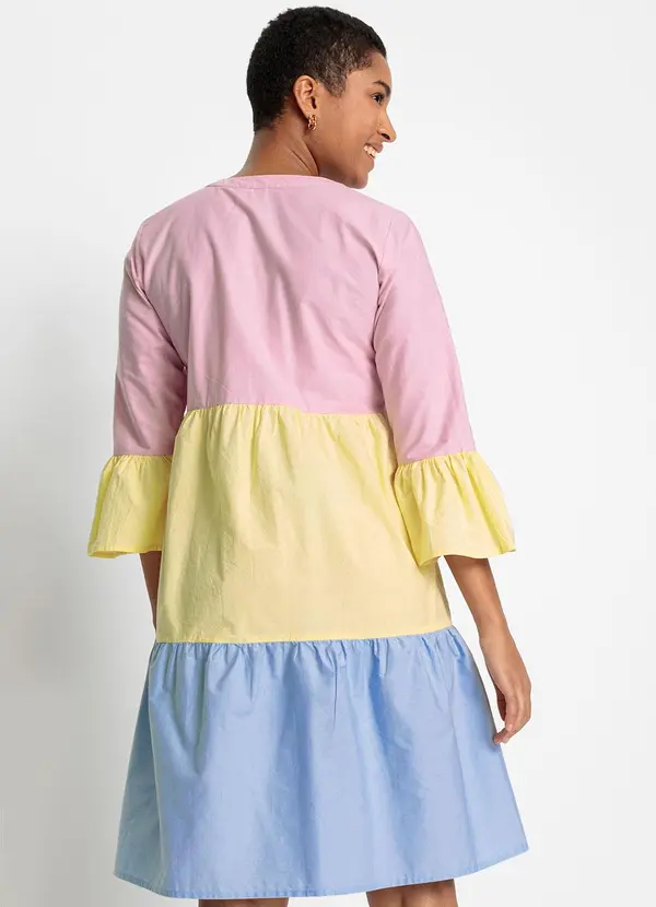 bonprix - Vestido Multicores em Tricoline 2