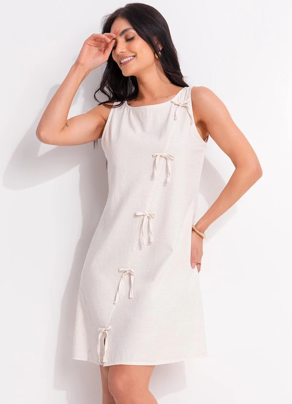 Quintess - Vestido Natural em Linho 12