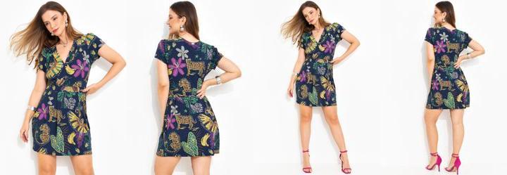 Vestido Natureza Color em Malha de Viscose