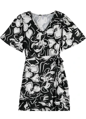 Outlet - Vestido Oásis de Verão Adulto Feminino Preto - OUTLET
