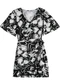 Outlet - Vestido Oásis de Verão Adulto Feminino Branco - variação: Preto