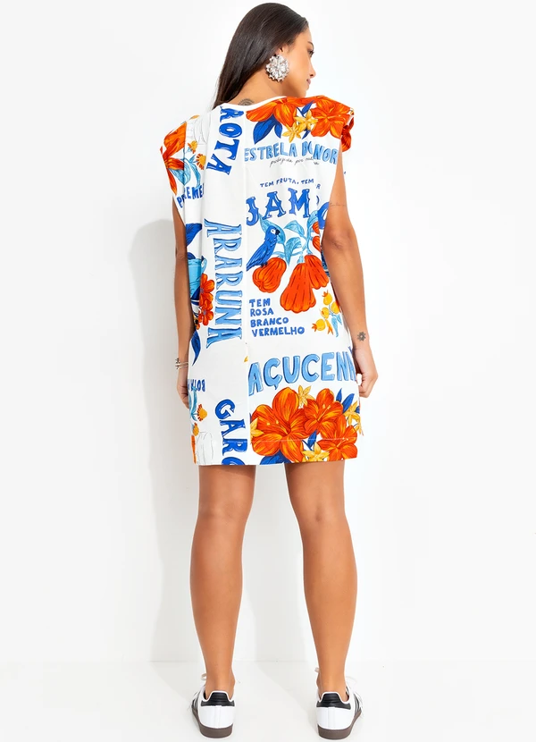 Farm - Vestido Ombreira Off White 4