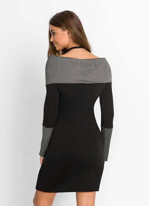 Queima Estoque - Vestido Ombro a Ombro Preto 2