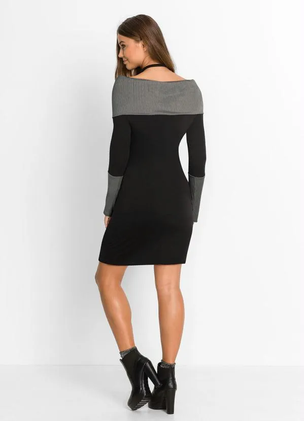 Queima Estoque - Vestido Ombro a Ombro Preto 5