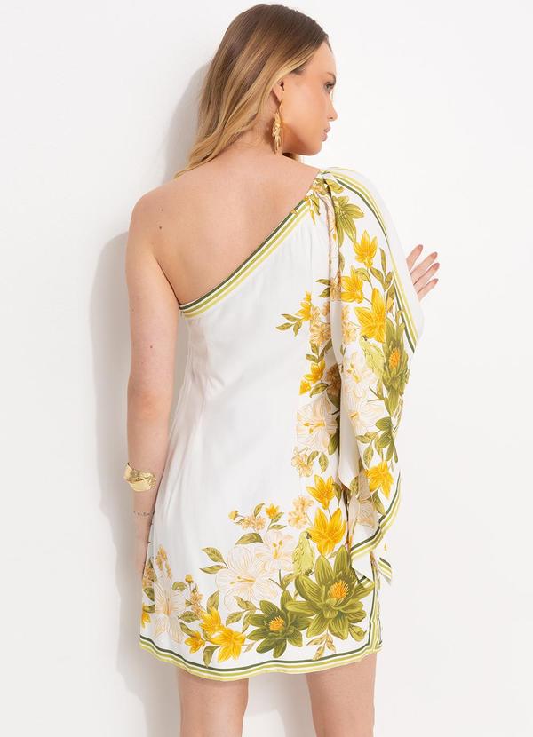 Farm - Vestido Ombro Só Lenço Ararajuba Off White 2