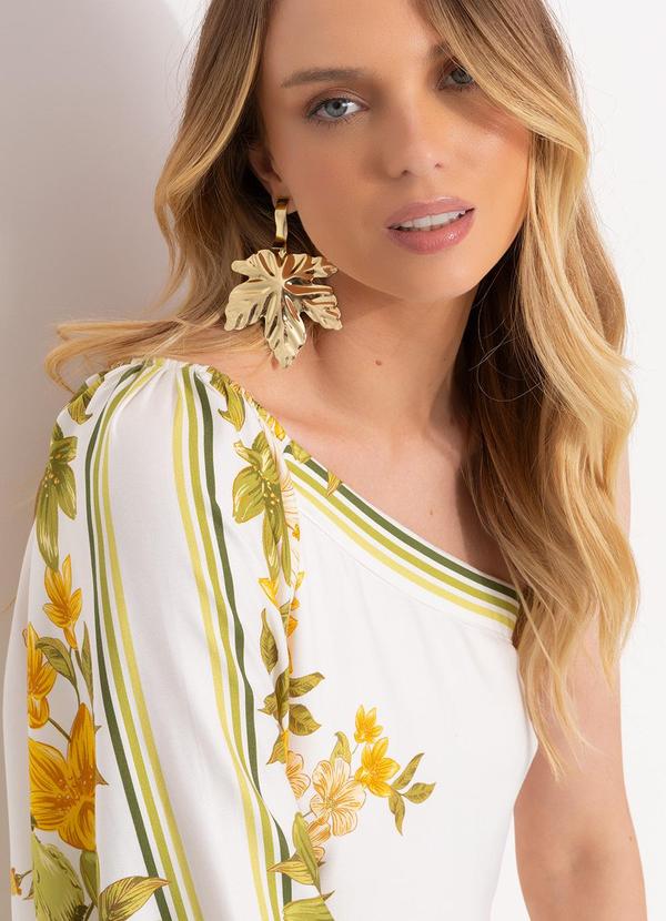 Farm - Vestido Ombro Só Lenço Ararajuba Off White 7