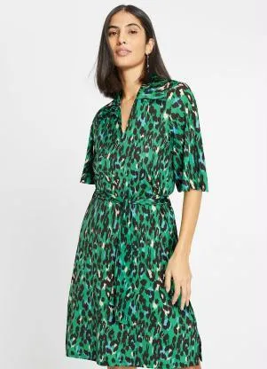 bonprix - Vestido Onça em Malha Fria - BONPRIX