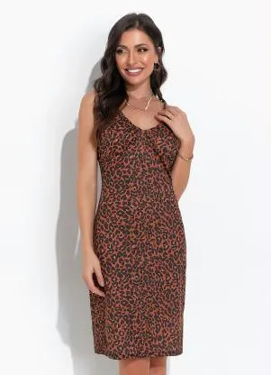 Vestido Curto Vestido De Oncinha Tubinho Vestido Oncinha Com Alças