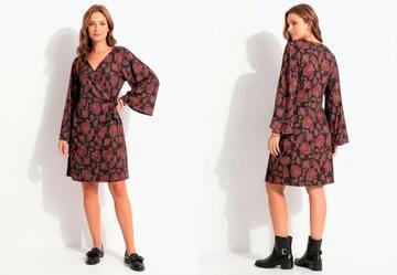Vestido Paisley Terroso em Malha Fria