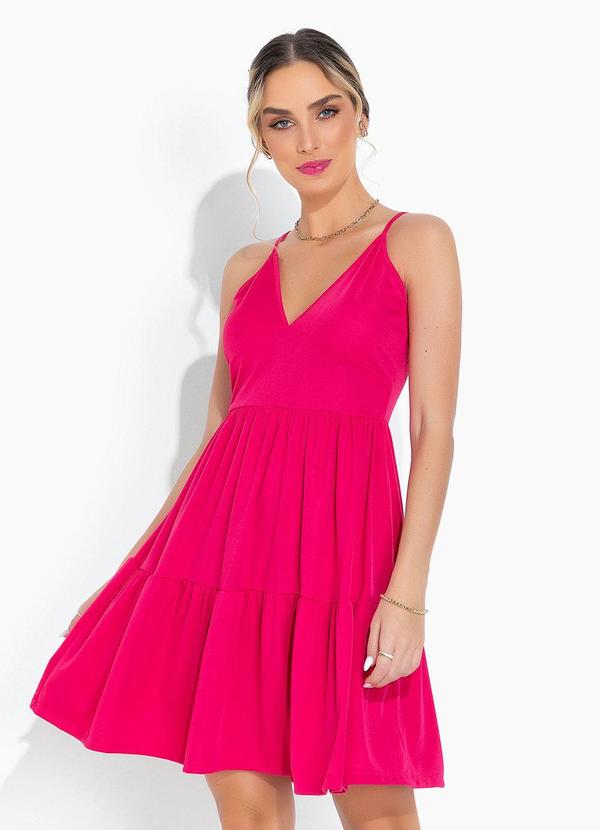 Moda Pop - Vestido Pink com Recortes e Alças 3