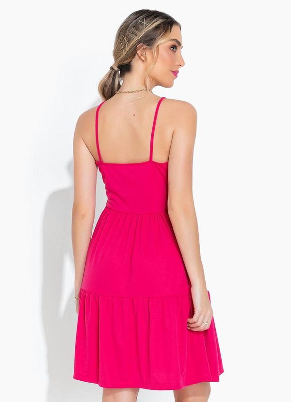 Moda Pop - Vestido Pink com Recortes e Alças 4