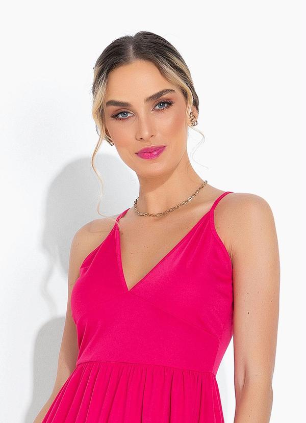 Moda Pop - Vestido Pink com Recortes e Alças 5