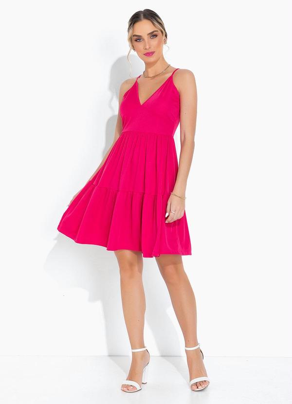 Moda Pop - Vestido Pink com Recortes e Alças 6