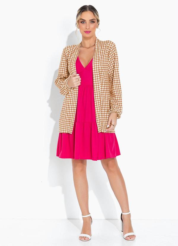 Moda Pop - Vestido Pink com Recortes e Alças 8