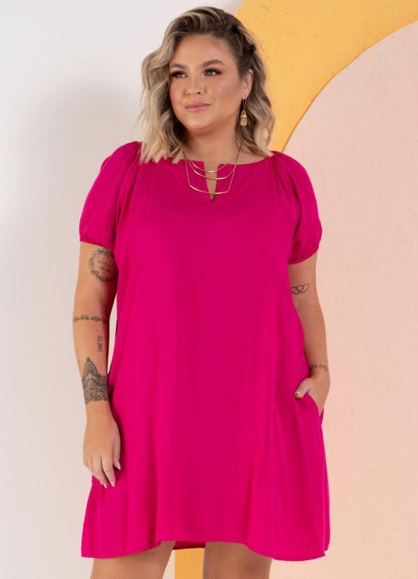 Quintess - Vestido Pink Curto com Bolsos 6