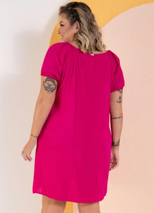 Quintess - Vestido Pink Curto com Bolsos 7