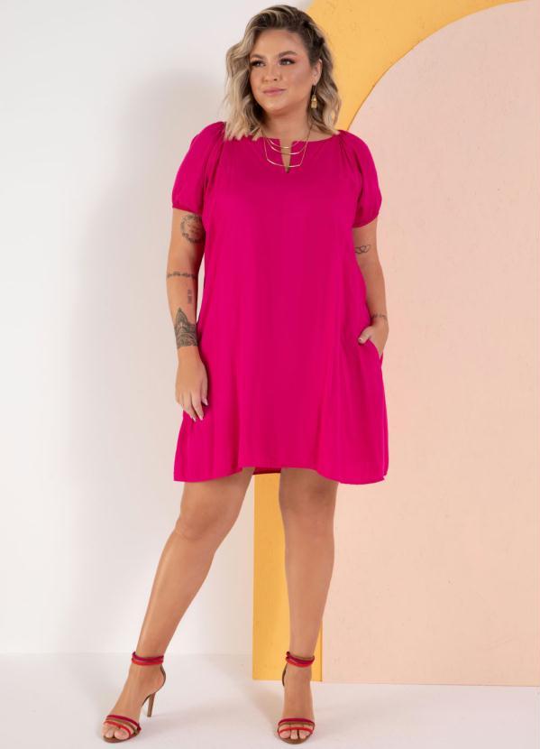 Quintess - Vestido Pink Curto com Bolsos 8