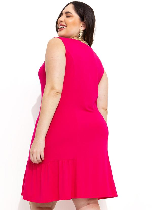 Quintess - Vestido Pink em Malha de Viscose 10