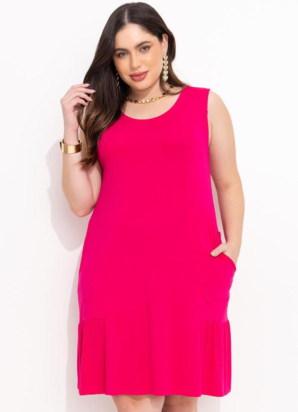 Quintess - Vestido Pink em Malha de Viscose 9