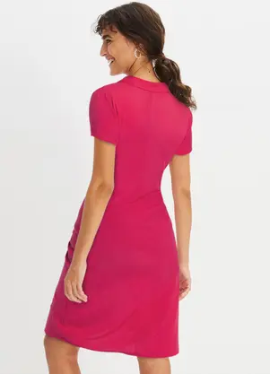 bonprix - Vestido Pink em Viscose Plana - BONPRIX