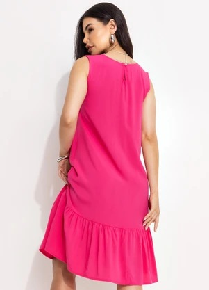 Quintess - Vestido Pink em Viscose Plana - QUINTESS