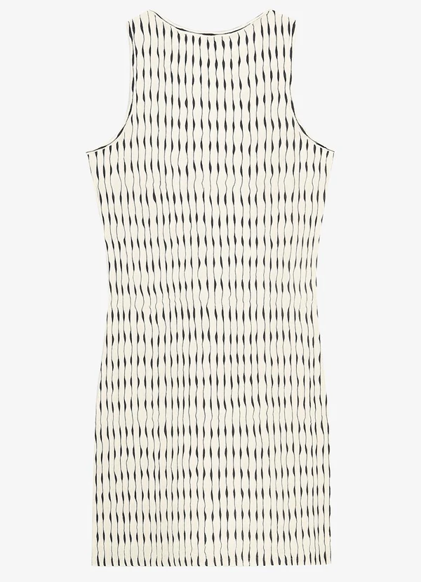 Infinita Cor - Vestido Plus Size Estampado Infinita Cor Bege 2