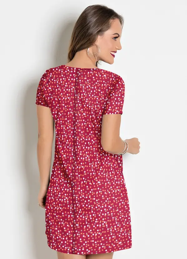 Moda Pop - Vestido Poá Colorido em Malha 2