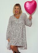 VESTIDO (PO) EM VISCOSE PLANA COM BABADOS