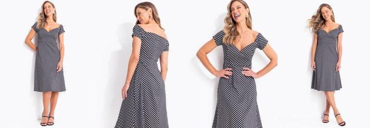 Vestido Po� Preto em Bengaline
