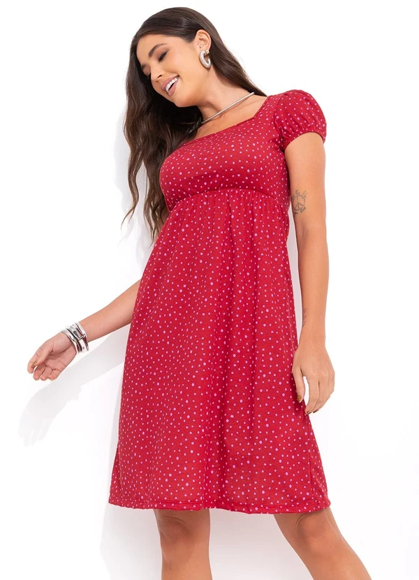 Bimini - Vestido Poá Rosa em Malha 2