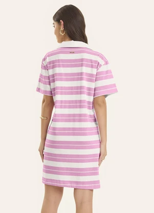 Rovitex - Vestido Polo Curto Feminino Cotton Leve Rosa - ROVITEX