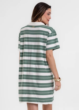 Rovitex - Vestido Polo Curto Feminino Cotton Leve Verde - ROVITEX