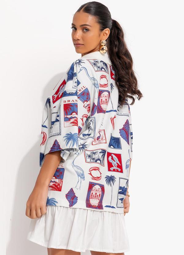 Farm - Vestido Polo Tropical Vintage Off White 2