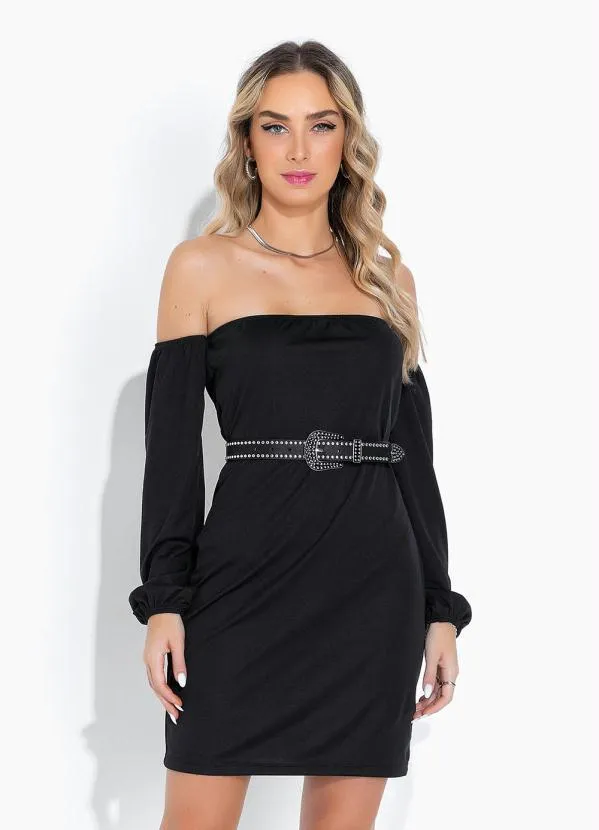 Moda Pop - Vestido Preta Ciganinha