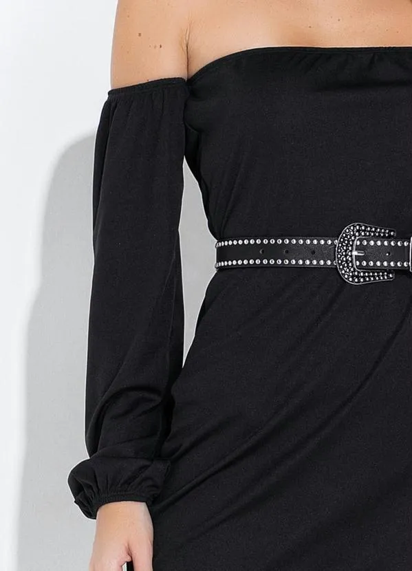 Moda Pop - Vestido Preta Ciganinha 3