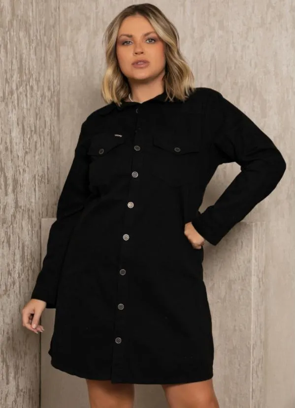 Quintess - Vestido Preto com Bolsos 5