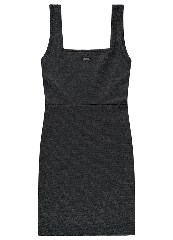 Enfim - Vestido Preto Curto Justo em Lurex 4