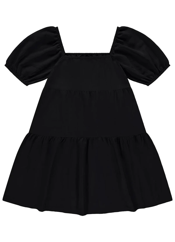 Enfim - Vestido Preto Curto Marias