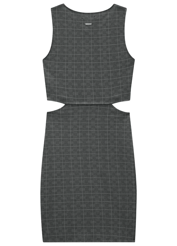 Enfim - Vestido Preto Cut Out Xadrez 3