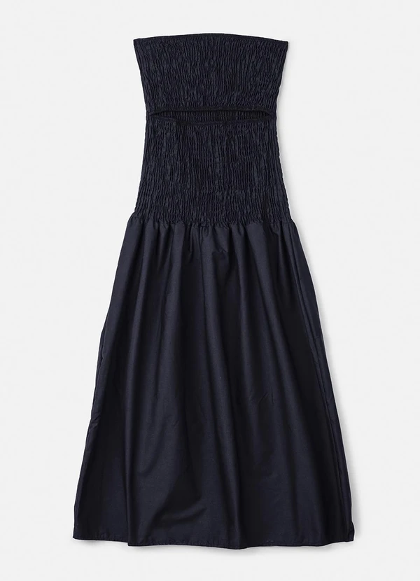 Authoria - Vestido Preto de Lastex Preto 3