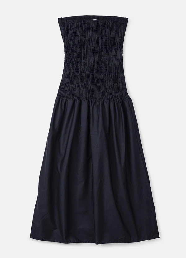 Authoria - Vestido Preto de Lastex Preto 4