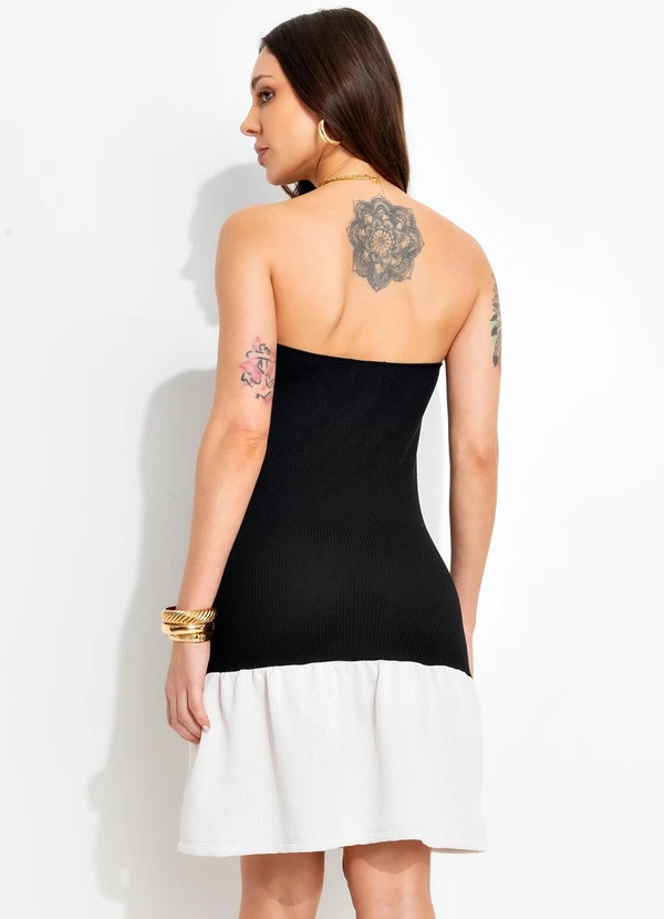 Bimini - Vestido Preto em Canelado 2