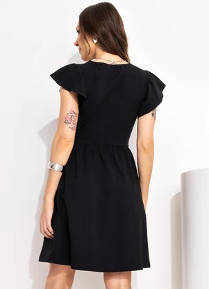 Bimini - Vestido Preto em Cotton - BIMINI