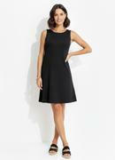 Vestido Preto em Malha Anarruga