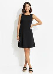 Vestido Preto em Malha Anarruga