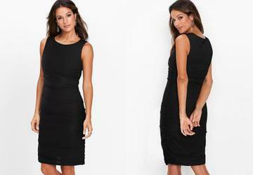 Vestido Preto em Malha Crepe