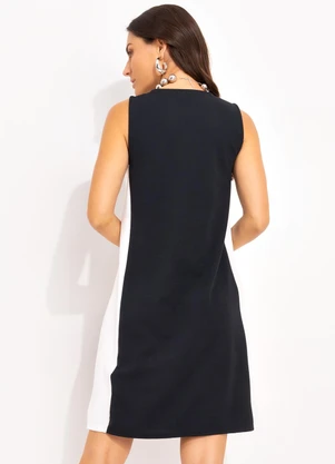 Quintess - Vestido Preto em Malha Crepe - QUINTESS